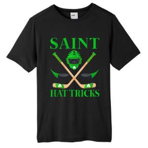 Saint Hatricks Leprechaun Hockey St. Patrick's Day Tall Fusion ChromaSoft Performance T-Shirt