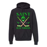 Saint Hatricks Leprechaun Hockey St. Patrick's Day Premium Hoodie