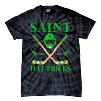 Saint Hatricks Leprechaun Hockey St. Patrick's Day Tie-Dye T-Shirt