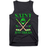 Saint Hatricks Leprechaun Hockey St. Patrick's Day Tank Top