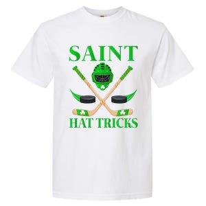 Saint Hatricks Leprechaun Hockey St. Patrick's Day Garment-Dyed Heavyweight T-Shirt