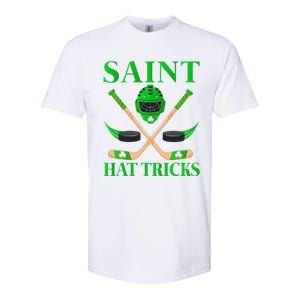 Saint Hatricks Leprechaun Hockey St. Patrick's Day Softstyle CVC T-Shirt