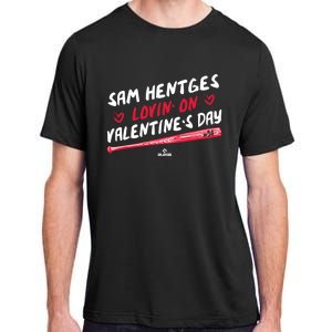 Sam Hentges Lovin On Valentines Day Baseball Lover Great Gift Adult ChromaSoft Performance T-Shirt