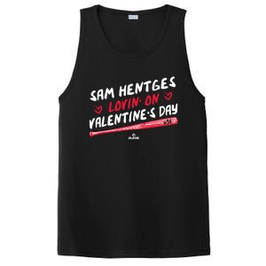 Sam Hentges Lovin On Valentines Day Baseball Lover Great Gift PosiCharge Competitor Tank