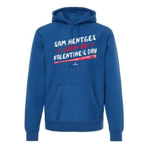 Sam Hentges Lovin On Valentines Day Baseball Lover Great Gift Premium Hoodie