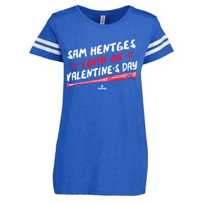 Sam Hentges Lovin On Valentines Day Baseball Lover Great Gift Enza Ladies Jersey Football T-Shirt