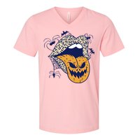 Spooky Halloween Lips V-Neck T-Shirt