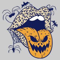 Spooky Halloween Lips Tie-Dye T-Shirt