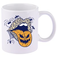 Spooky Halloween Lips 11oz C Handle Ceramic Mug