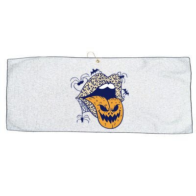 Spooky Halloween Lips Large Microfiber Waffle Golf Towel