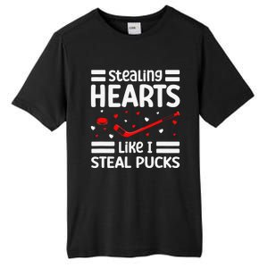 Stealing Hearts Like I Steal Pucks Hockey Valentines Day Tall Fusion ChromaSoft Performance T-Shirt