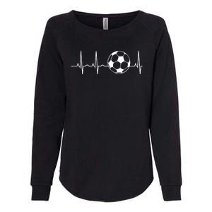 Soccer Heartbeat Lover Womens California Wash Sweatshirt