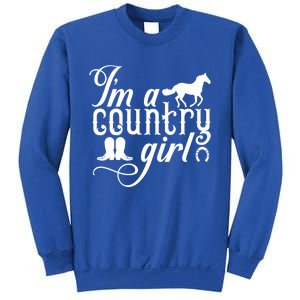 Sassy Horse Lover Cow Gift Farmer Cow Boots Gift Sweatshirt