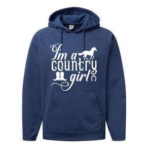 Sassy Horse Lover Cow Gift Farmer Cow Boots Gift Performance Fleece Hoodie