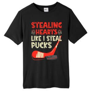 Stealing Heart Like I Steal Pucks Valentines Day Hockey Tall Fusion ChromaSoft Performance T-Shirt