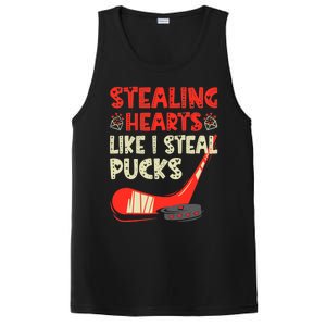 Stealing Heart Like I Steal Pucks Valentines Day Hockey PosiCharge Competitor Tank