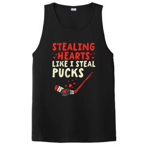 Stealing Heart Like I Steal Pucks Valentines Day Hockey PosiCharge Competitor Tank