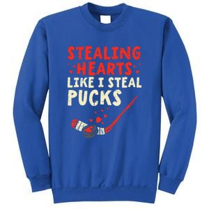 Stealing Heart Like I Steal Pucks Valentines Day Hockey Sweatshirt