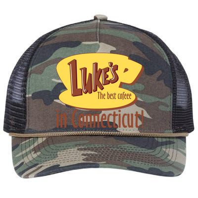 Stars Hollow Lukes Coffee The Best Coffee In Connecticut Retro Rope Trucker Hat Cap