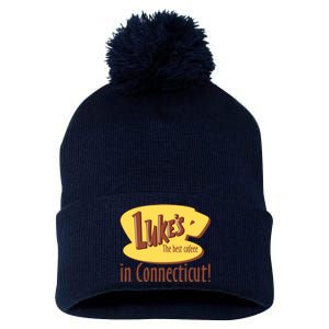 Stars Hollow Lukes Coffee The Best Coffee In Connecticut Pom Pom 12in Knit Beanie