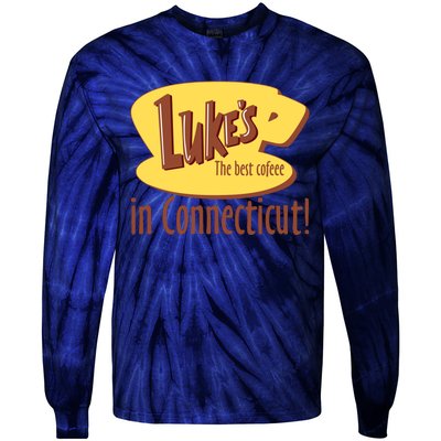 Stars Hollow Lukes Coffee The Best Coffee In Connecticut Tie-Dye Long Sleeve Shirt