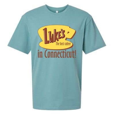 Stars Hollow Lukes Coffee The Best Coffee In Connecticut Sueded Cloud Jersey T-Shirt