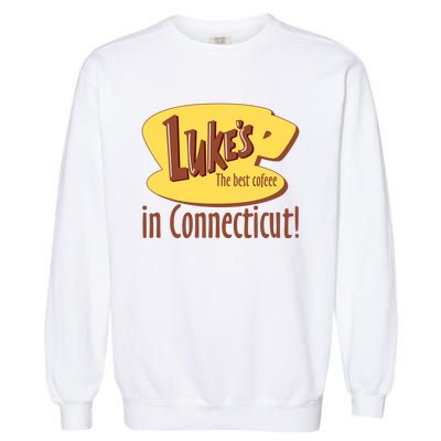 Stars Hollow Lukes Coffee The Best Coffee In Connecticut Garment-Dyed Sweatshirt