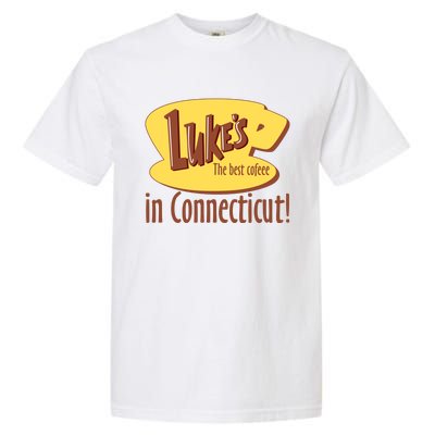 Stars Hollow Lukes Coffee The Best Coffee In Connecticut Garment-Dyed Heavyweight T-Shirt