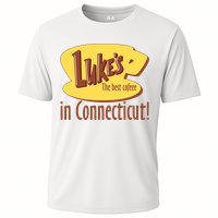 Stars Hollow Lukes Coffee The Best Coffee In Connecticut Cooling Performance Crew T-Shirt