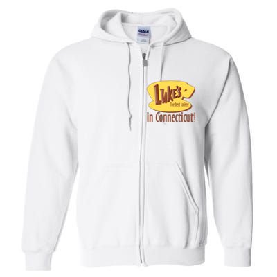 Stars Hollow Lukes Coffee The Best Coffee In Connecticut Full Zip Hoodie