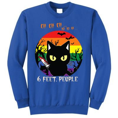 Scary Halloween LGBT Pride Rainbow Cat Tall Sweatshirt