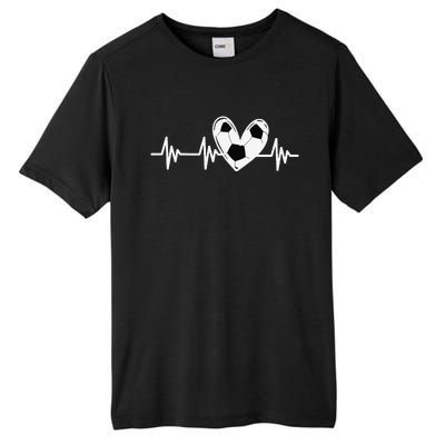 Soccer Heartbeat Love For Tween Girl Teens Women Tall Fusion ChromaSoft Performance T-Shirt