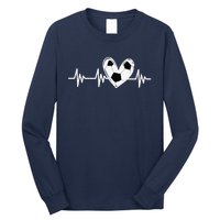 Soccer Heartbeat Love For Tween Girl Teens Women Long Sleeve Shirt