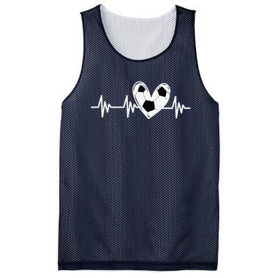 Soccer Heartbeat Love For Tween Girl Teens Women Mesh Reversible Basketball Jersey Tank