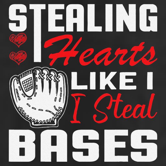 Stealing Hearts Like I Steal Bases Baseball Valentine's Day Adult Drive Performance Visor