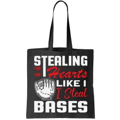 Stealing Hearts Like I Steal Bases Baseball Valentine's Day Bag