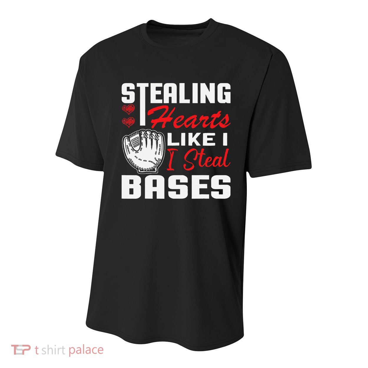 Stealing Hearts Like I Steal Bases Baseball Valentine's Day Youth Performance Sprint T-Shirt