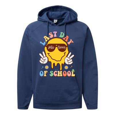 Sunglasses Happy Last Day Of School Graduate Hello Summer Cute Gift Performance Fleece Hoodie