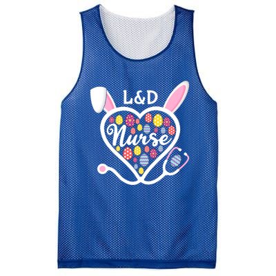 Stethoscope Heart L And D Nurse Easter Bunny Labor And Delivery Gift Mesh Reversible Basketball Jersey Tank