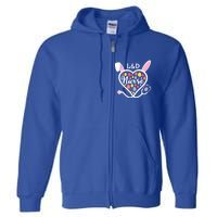 Stethoscope Heart L And D Nurse Easter Bunny Labor And Delivery Gift Full Zip Hoodie