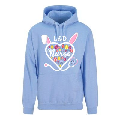 Stethoscope Heart L And D Nurse Easter Bunny Labor And Delivery Gift Unisex Surf Hoodie