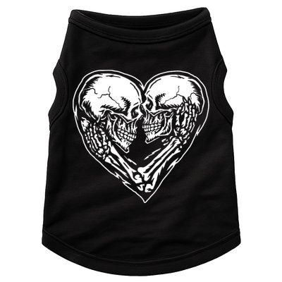 Skull Heart Love Doggie Tank