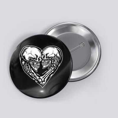 Skull Heart Love Button