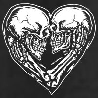 Skull Heart Love 11oz C Handle Ceramic Mug