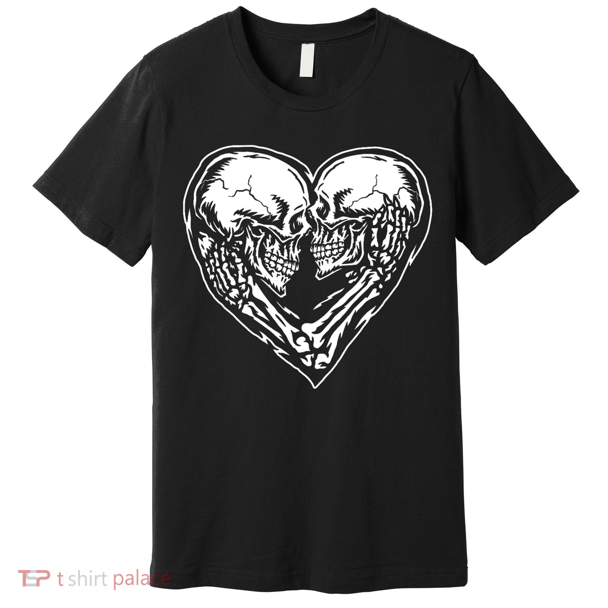 Skull Heart Love Premium T-Shirt
