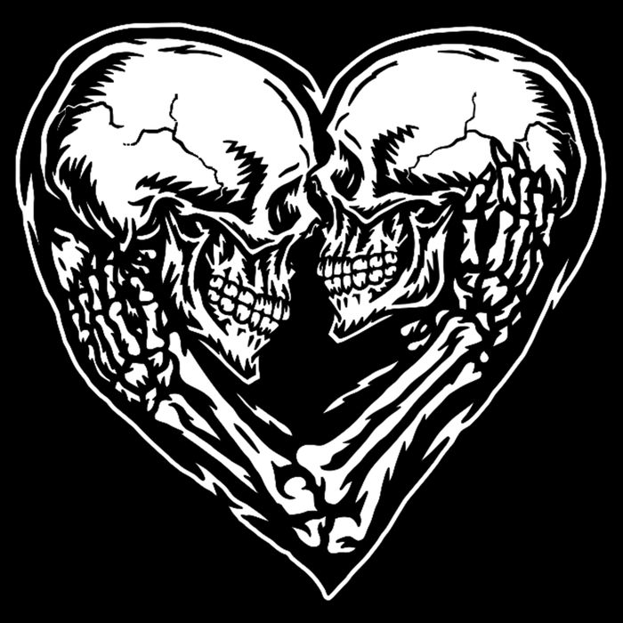 Skull Heart Love Visor