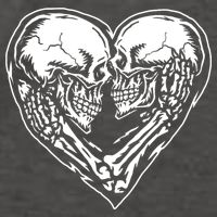 Skull Heart Love Vector Backpack