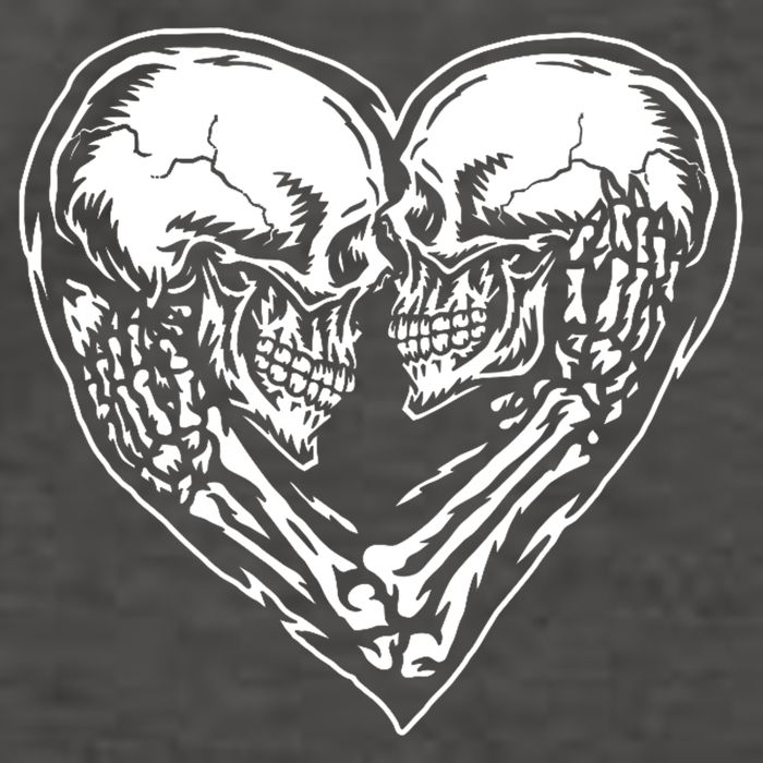 Skull Heart Love Vector Backpack