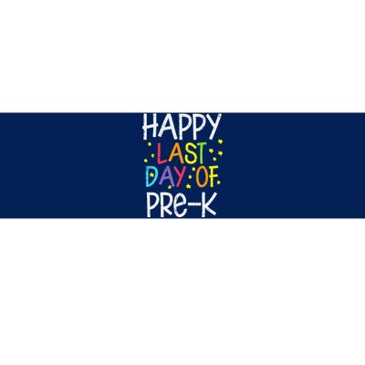 Stars Happy Last Day Of PreK School Teachers Bumper Sticker