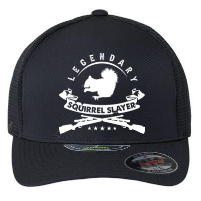 Squirrel Hunter Legendary Squirrel Slayer Squirrel Hunting Cool Gift Flexfit Unipanel Trucker Cap